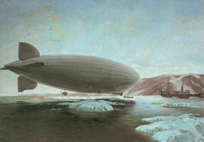 A Graf Zeppelin és a Maligin jégtörő (festmény)