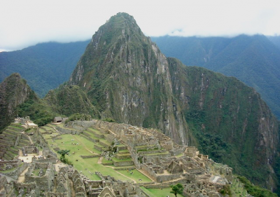 A híres Machu Picchu, az Inka Birodalom romvárosa Peruban