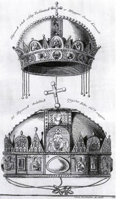 A korona ábrázolása (az eddigi elbeszélések alapján és a valóságban) a Hadi és Más Nevezetes Történetek 1790. november 23-i számában