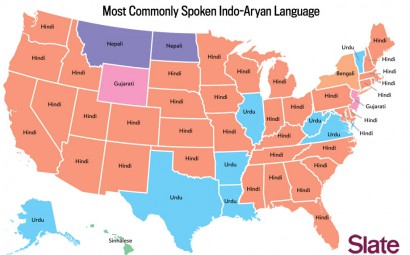 A legtöbbet használt indoiráni nyelvek