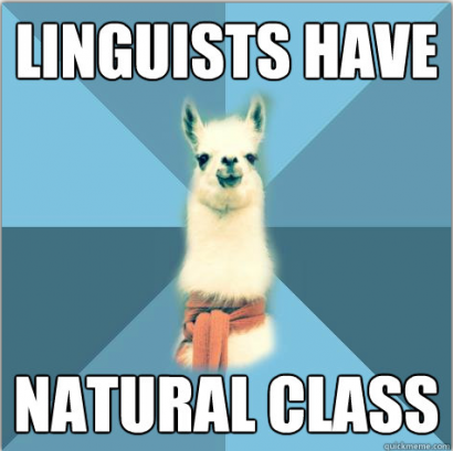 A nyelvészek a természetes osztályban vannak