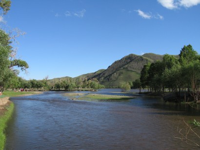 A Túl (Tola) folyó Mongóliában