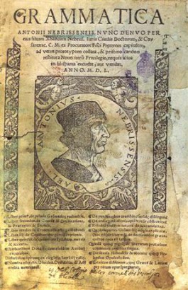 Antonio Nebrija spanyol nyelvtana 1492-ből