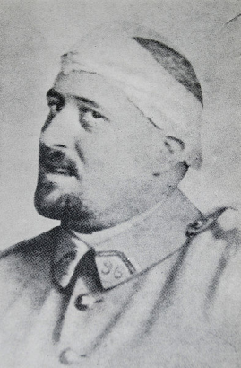 Apollinaire fejsérülése után.