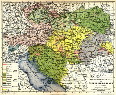 Ausztria-Magyarország etnikai viszonyai – 676 ezer km², közel 53 millió lakos