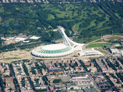 Az 1976-os játékokra épült montreáli olimpiai stadion – itt szeretett volna nyerni Dz. Ojdov, de csak ezüstérmes lett