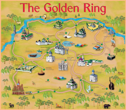 Az Arany Gyűrű. Keleti fele az egykori merja terület. (Katt a nagyításhoz!)