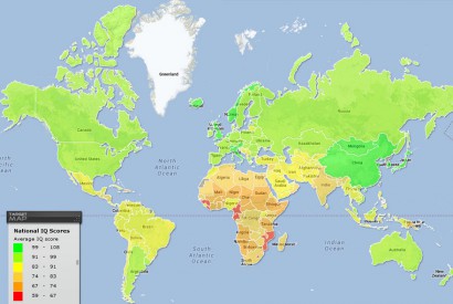 Az átlagos IQ a világ országaiban