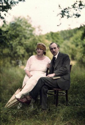 Az emberarcú Beneš – feleségével, 1921-ben