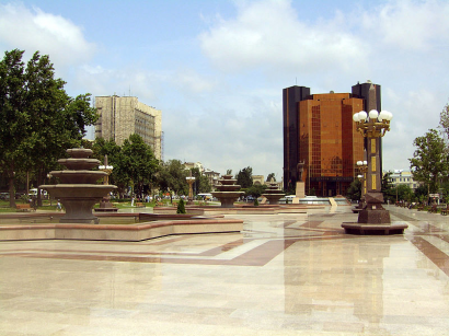 Baku egyik főtere, az Azeri tér