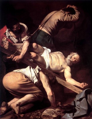 Caravaggio: Szent Péter keresztrefeszítése