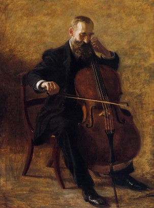 Csellista – Thomas Eakins (1844–1916) festménye