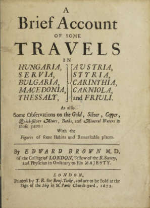 Edward Browne könyvének belső címlapja