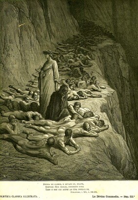 Fösvények Dante Purgatórium c. művében