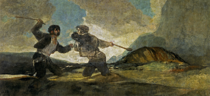 Francisco Goya: Párbaj agyonverésig. 1820-23 k.
