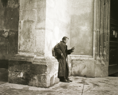 Kolozsvár, a Farkas utcai református templom nyugati kapuja, 1940