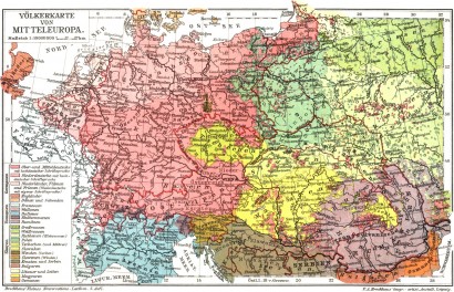 Közép-Európa etnikai képe a 19.–20. század fordulóján