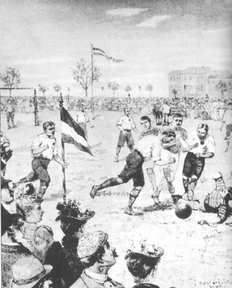 Labdarúgó-mérközés Berlin és Drezda csapatai között, 1892 