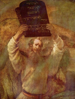 Mózes csalódottságában összetöri a törvény tábláit. Gáti egyetemes írása és nyelve kéziratban maradt