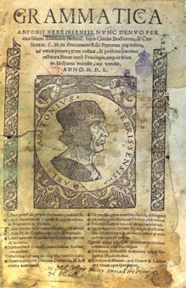 Nebrija nyelvtana (1492)