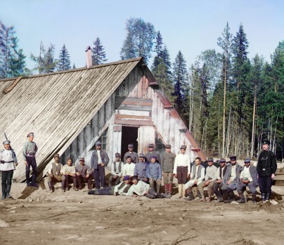 Osztrák-magyar hadifoglyok Karéliában, 1915-ben. Akár Szibériában is lehetnének