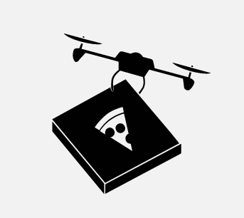 Pizzát házhoz szállító drón
