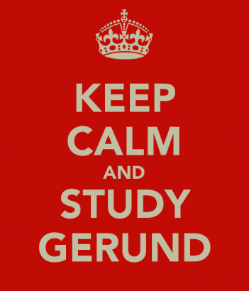Studying gerunds