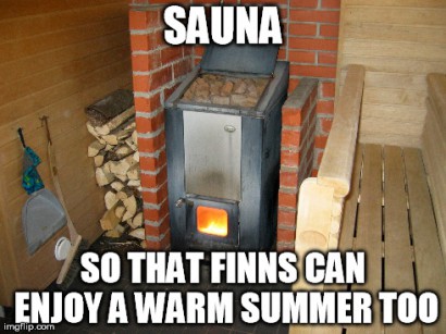 Szauna: hogy a finnek is élvezhessék a nyár melegét