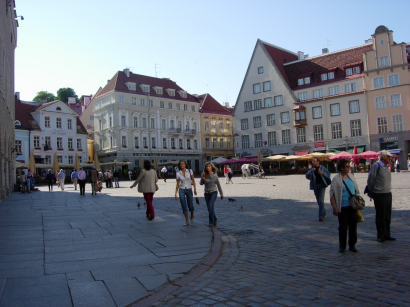 Tallinni utcakép. Észtország 41%-kal második