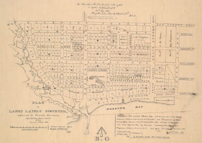 Terv Toronto bővítésére nyugat felé – 1837