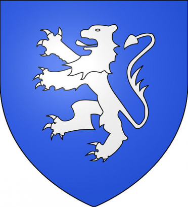 Thibaud Gaudin címere oroszlánnal, a heraldikában leggyakrabban felbukkanó állattal.