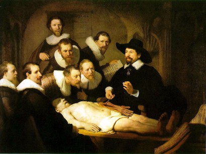 Tulp tanár anatómiája – Rembrandtnak ez a festménye lóg az iskolában az egyik lépcsőfordulóban
