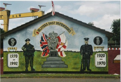 Unionista falfestmény Belfastban