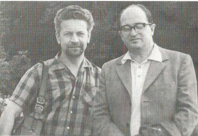 Vikár László és Bereczki Gábor Kukmorban (Tatársztán, akkor Tatár ASzSzK), 1968-ban