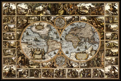 Világtérkép az 1670-es évekből